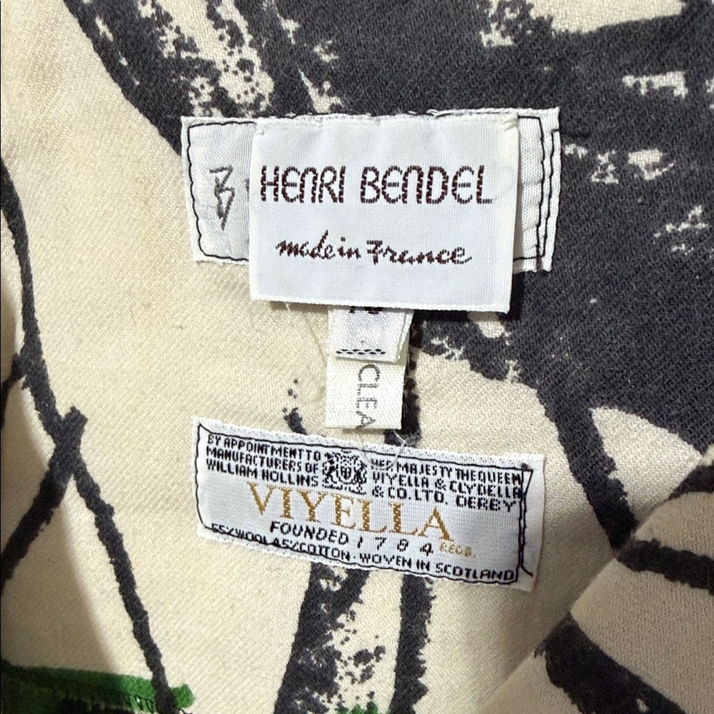 Betty Jackson Henri Bendel Vintage Viyella Wool Coat Jacket 10 Art Print White - Picture 2 of 14